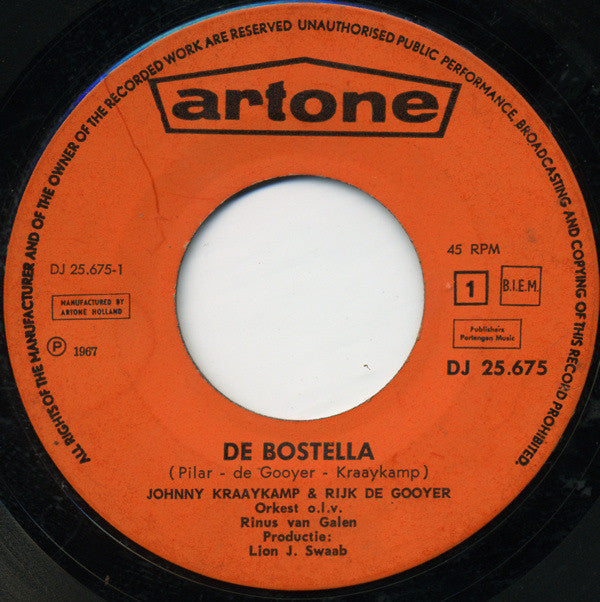 Johnny & Rijk : De Bostella (7",Single,45 RPM)