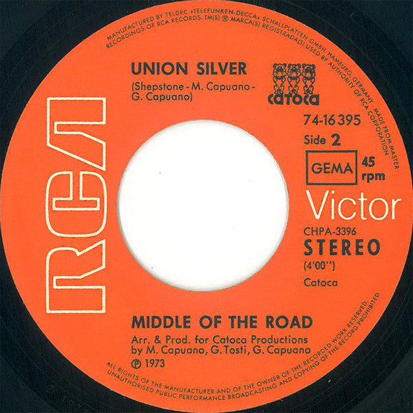 Middle Of The Road : Honey No (7",Single,45 RPM)