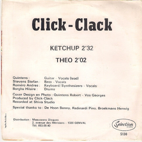 Click Clack (2) : Ketchup / Theo (7",Single,Stereo)