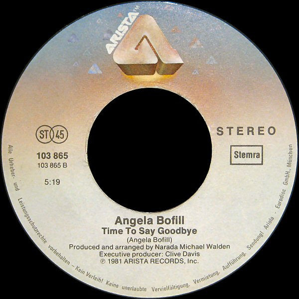 Angela Bofill : Holding Out For Love (7",45 RPM,Single,Stereo)