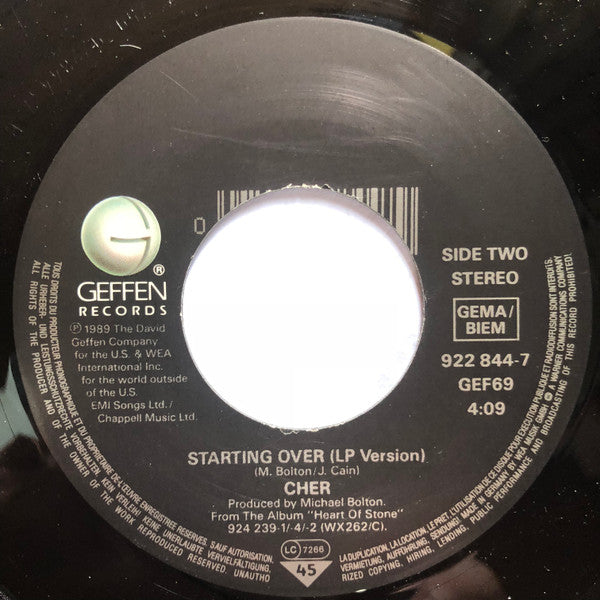 Cher : Just Like Jesse James (7",45 RPM,Single,Stereo)