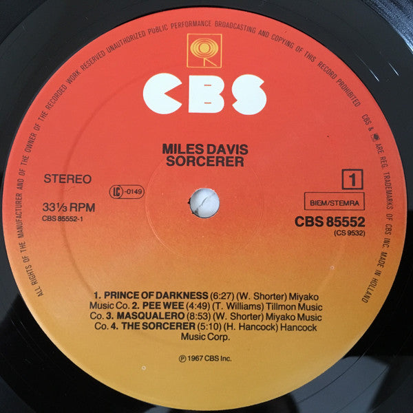 Miles Davis : Sorcerer (LP,Album,Reissue)