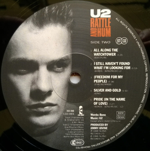 U2 : Rattle And Hum (LP,Album)