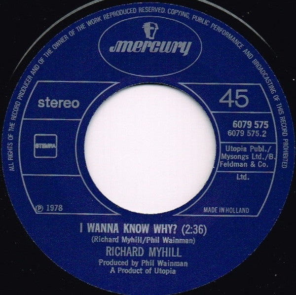 Richard Myhill : It Takes Two To Tango (7",45 RPM,Single)