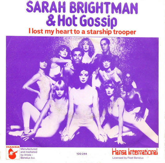Sarah Brightman & Hot Gossip : I Lost My Heart To A Starship Trooper (7",45 RPM,Single,Stereo)