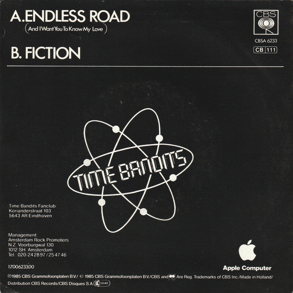 Time Bandits : Endless Road (And I Want You To Know My Love) (7",45 RPM,Single,Stereo)
