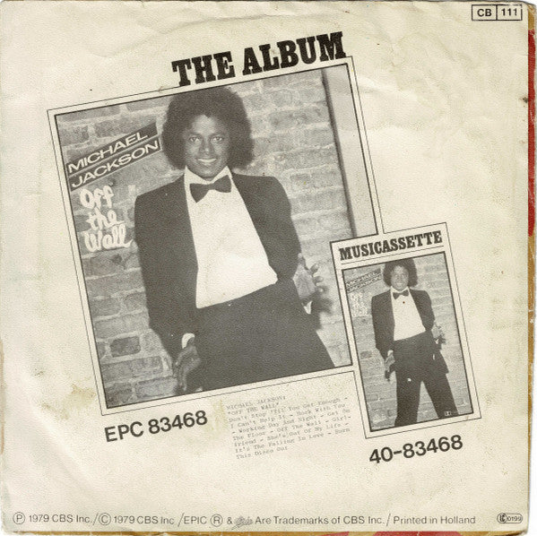 Michael Jackson : Off The Wall (7",45 RPM,Single,Stereo)