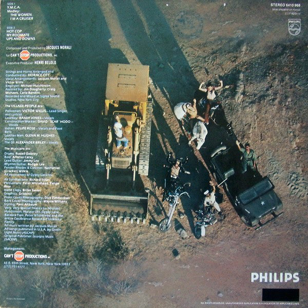 Village People : Cruisin' (LP,Album,Partially Mixed)