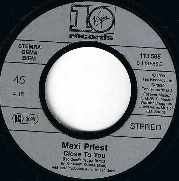 Maxi Priest : Peace Throughout The World (7",45 RPM,Single)