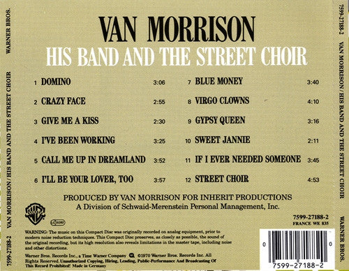 Van Morrison : His Band And The Street Choir (Album,Reissue)