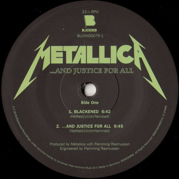 Metallica : ...And Justice For All (LP,Album,Reissue,Remastered)