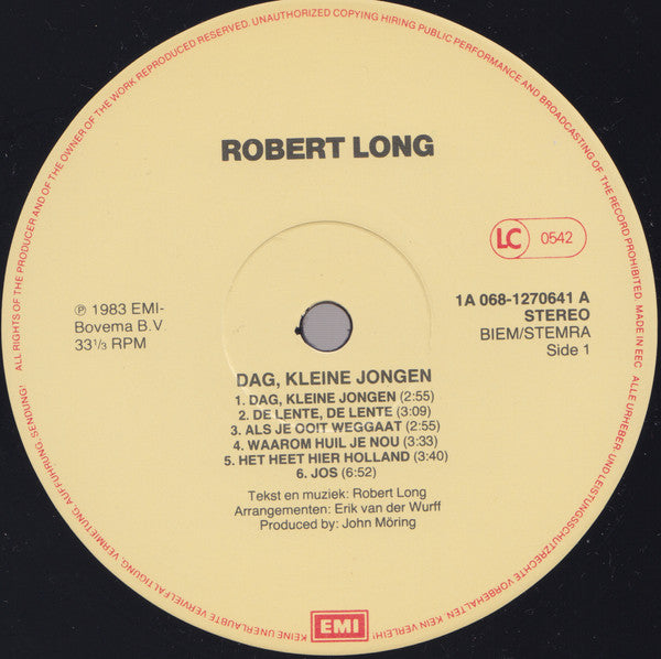 Robert Long : Dag Kleine Jongen (LP,Album)