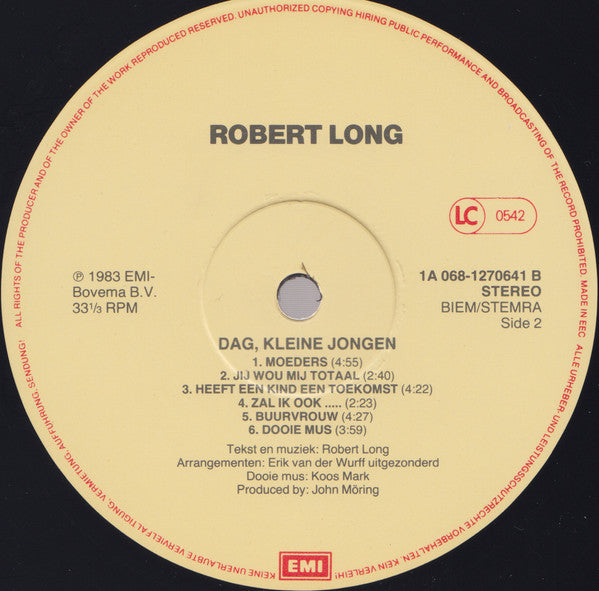 Robert Long : Dag Kleine Jongen (LP,Album)