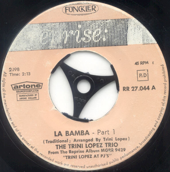 Trini Lopez : La Bamba (7",45 RPM)