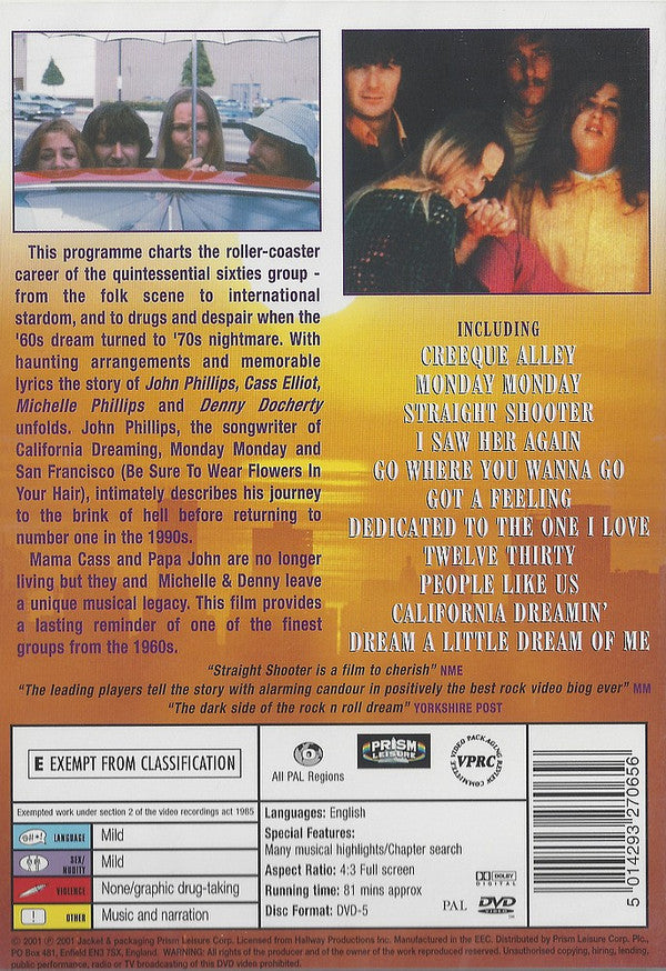 Mamas & The Papas, The : Straight Shooter (DVD-Video)