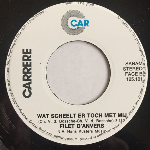 Filet D'Anvers : Wie Heeft Het Gedaan  (7",45 RPM,Single,Stereo)