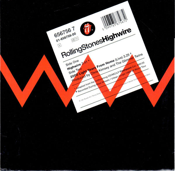 Rolling Stones, The : Highwire (7",45 RPM,Single,Stereo)