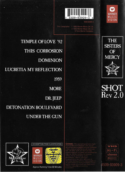 Sisters Of Mercy, The : Shot - Rev 2.0 (Compilation,Stereo,PAL)