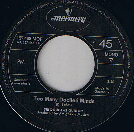 Sir Douglas Quintet : Dynamite Woman (7", Single, Mono)