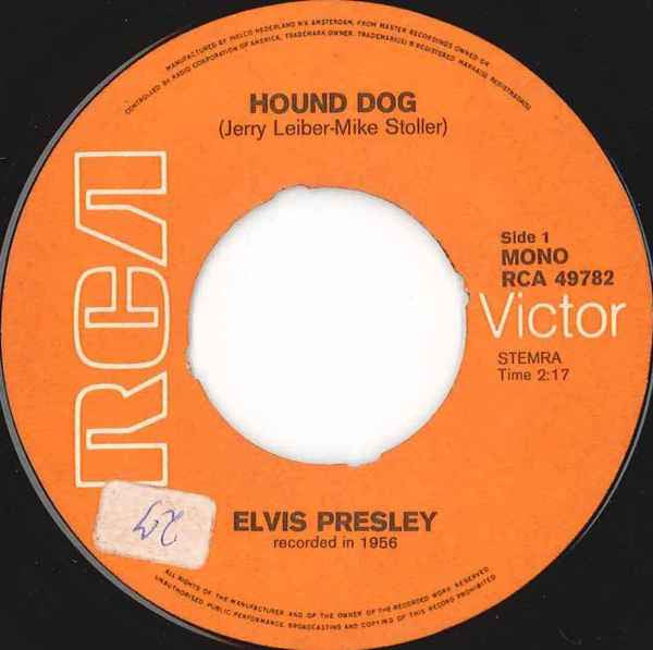 Elvis Presley : Hound Dog / Don't Be Cruel (7",Single,Reissue,Mono)