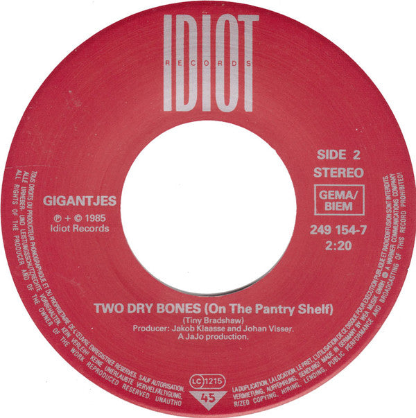 Gigantjes : Yaki Taki Oowah! (7",45 RPM,Single)