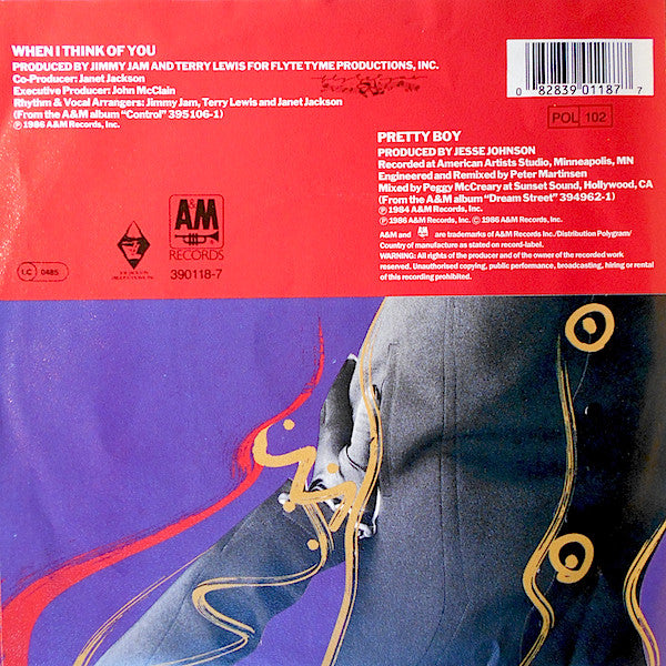 Janet Jackson : When I Think Of You (7",45 RPM,Single)