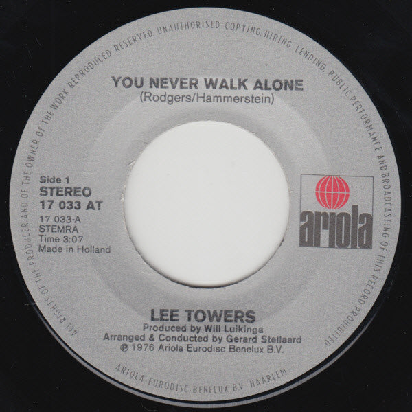 Lee Towers : You Never Walk Alone (7",45 RPM)