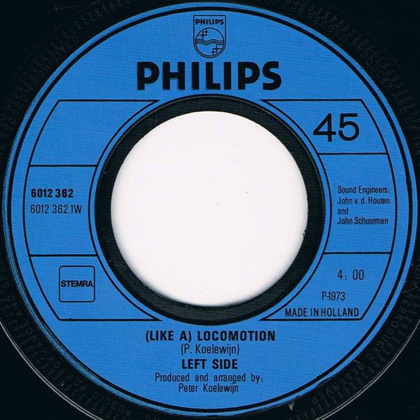 Left Side : (Like A) Locomotion / Mama You Said The Right Words (7",45 RPM,Single)