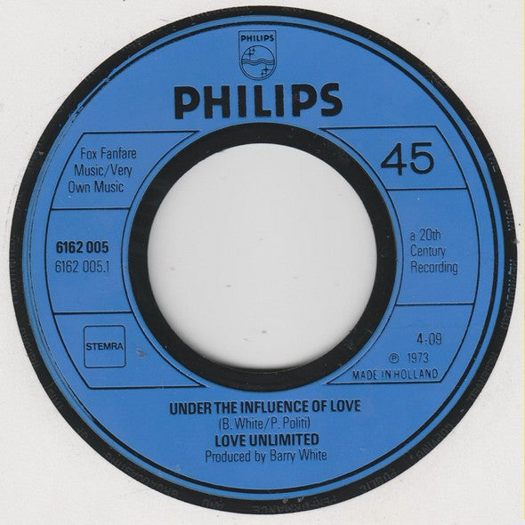 Love Unlimited : Under The Influence Of Love (7",Single)