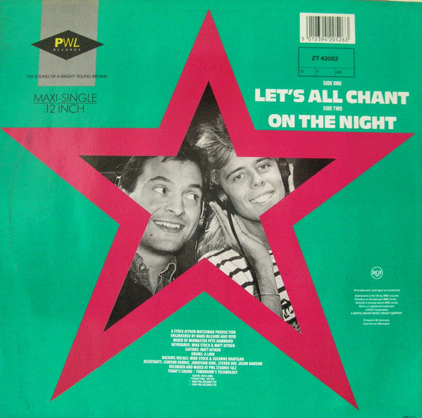 Pat & Mick : Let's All Chant (12",45 RPM,Maxi-Single,Stereo)