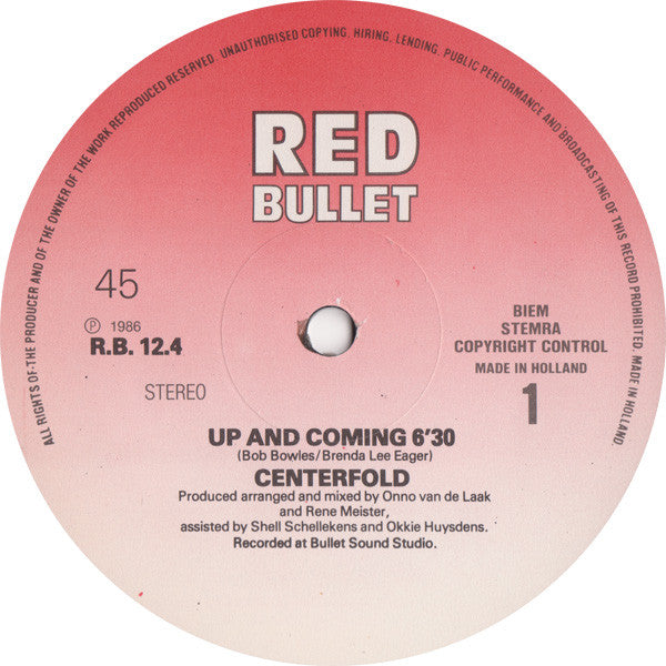 Centerfold : Up And Coming (12",Maxi-Single,45 RPM)
