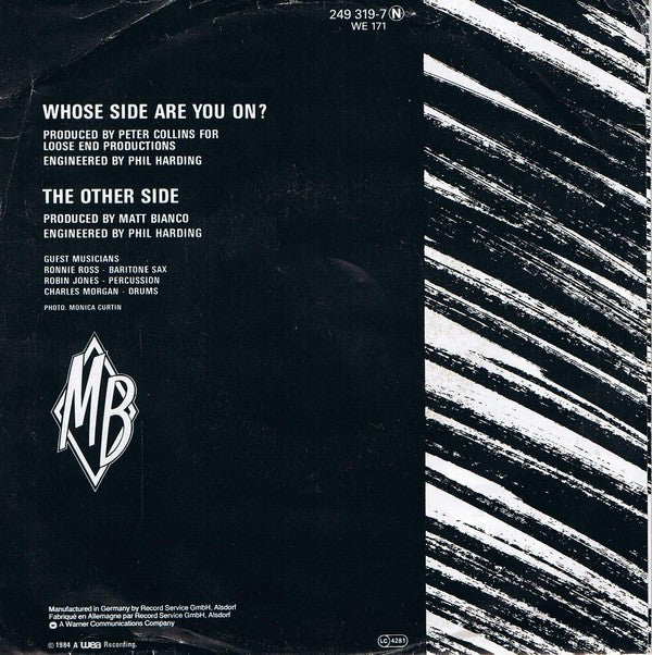 Matt Bianco : Whose Side Are You On... (7",45 RPM,Single)