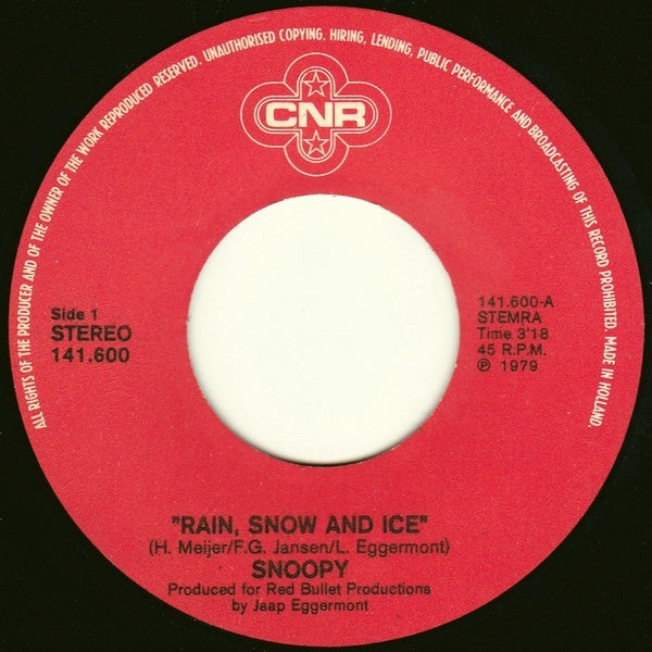 Snoopy (3) : Rain, Snow And Ice (7",45 RPM,Single)
