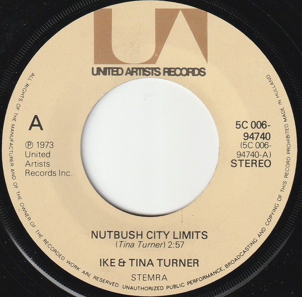 Ike & Tina Turner : Nutbush City Limits (7",45 RPM,Single,Reissue)
