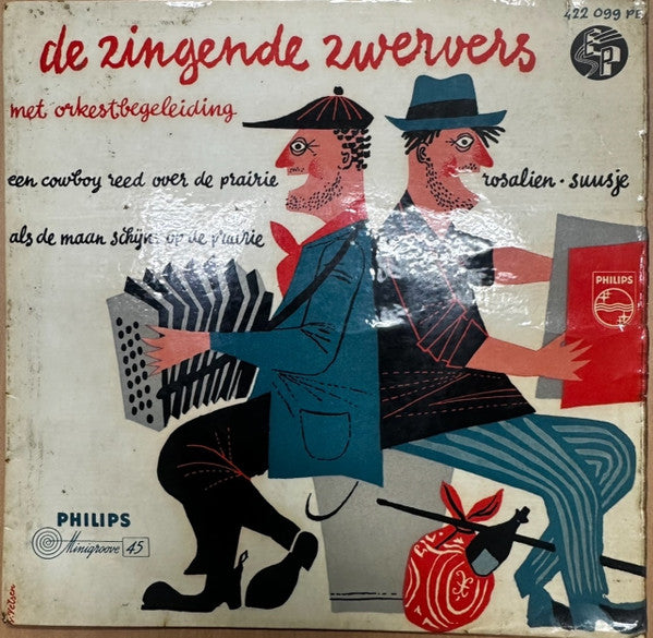 De Zingende Zwervers : Een Cowboy Reed Over De Prairie (7",45 RPM,EP)