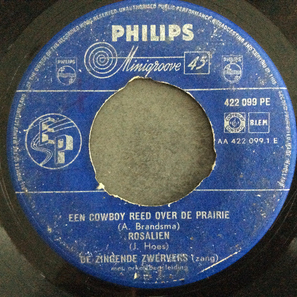 De Zingende Zwervers : Een Cowboy Reed Over De Prairie (7",45 RPM,EP)