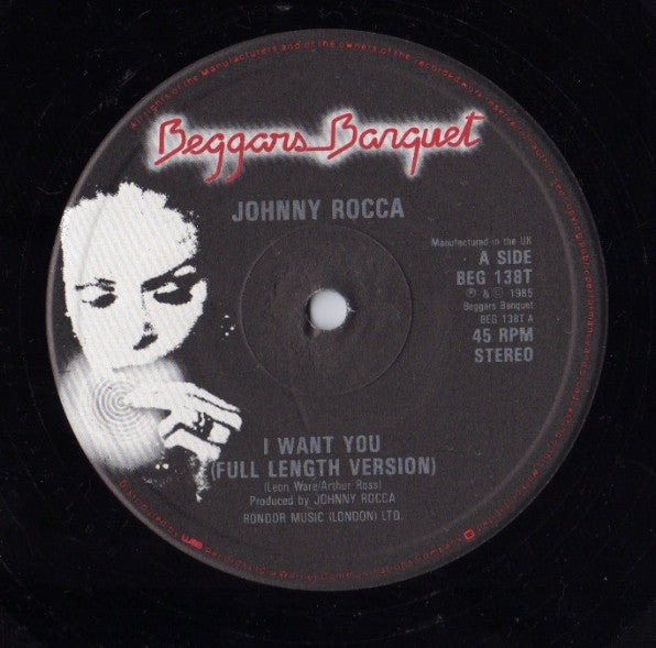 John Rocca : I Want You (12",45 RPM)