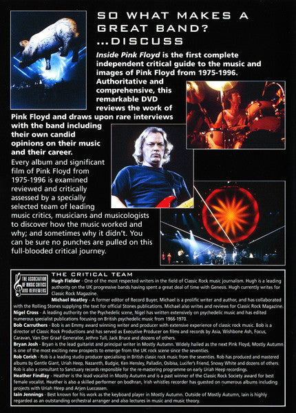 Pink Floyd : Inside Pink Floyd A Critical Review 1975-1996 (The Independent Critical Guide) (DVD-Video,Unofficial Release)