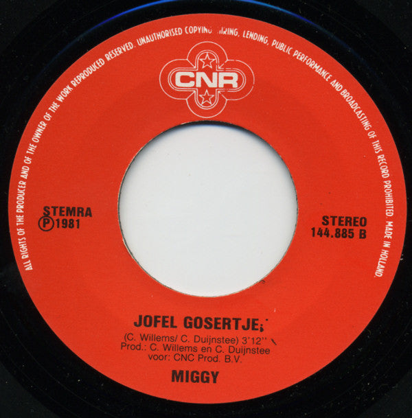 Miggy : Annie / Jofel Gosertje (7",Single,45 RPM)