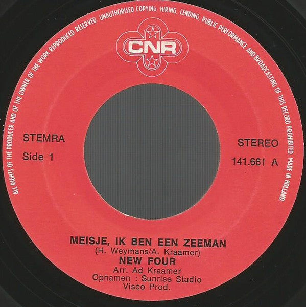 New Four : Meisje, Ik Ben Een Zeeman (7",45 RPM,Single)