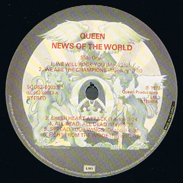 Queen : News Of The World (LP,Album,Stereo)