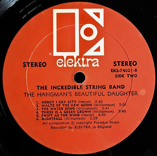 Incredible String Band, The : The Hangman's Beautiful Daughter (LP,Album,Repress)
