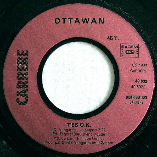 Ottawan : T'Es O.K. / You're O.K. (7",45 RPM)