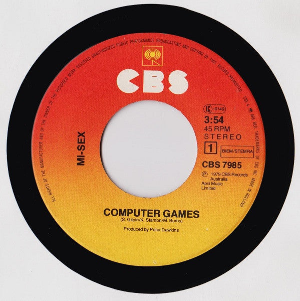 Mi-Sex : Computer Games (7",45 RPM,Single)