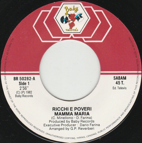 Ricchi E Poveri : Mamma Maria (7",Single,45 RPM)