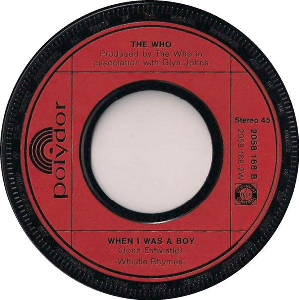 Who, The : Let's See Action (7",45 RPM,Single,Stereo)