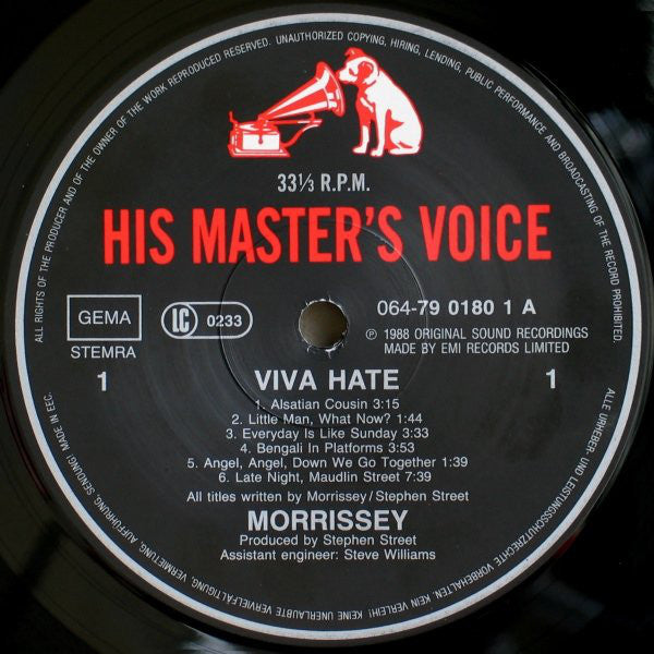 Morrissey : Viva Hate (LP,Album)
