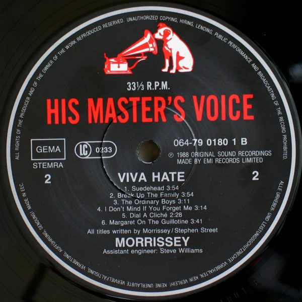 Morrissey : Viva Hate (LP,Album)