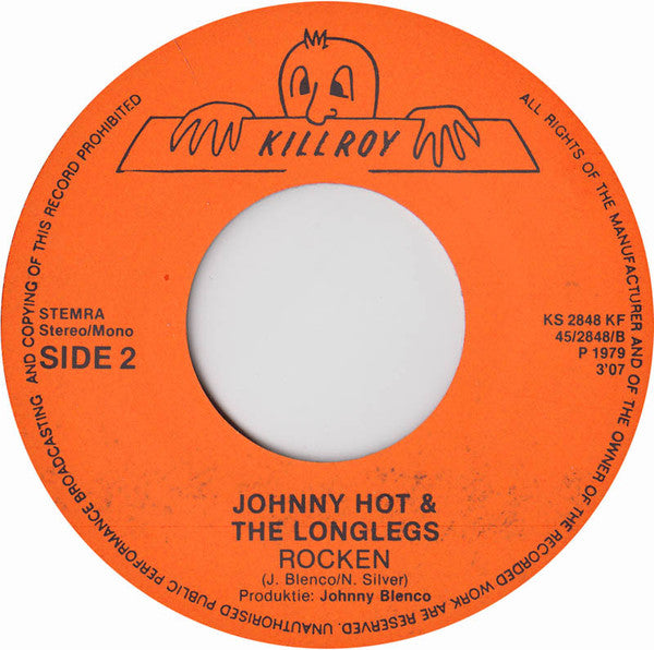 Johnny Hot & The Longlegs : Chewing Gum Baby (7",45 RPM,Single)