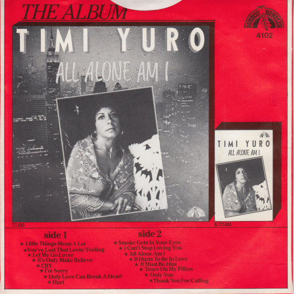 Timi Yuro : Hurt / Make The World Go Away (7",Single,45 RPM)